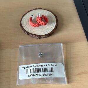 Stylish Orange Earrings